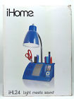 Ihl24 092903268779 Ihome Desk Organizer Speaker Lamp Player Compartment