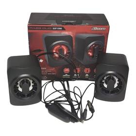 340396 2boom Wired Led Gaming Speakers With Volume Control For Ps4 Xbox One Or Pc Box