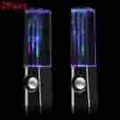 2pairs Unbranded Led Water Dancing Music Fountain Light Speakers For Phone Pc Laptop Black 889081160618