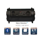 54b-bpsy Ibastek Portable Bluetooth Subwoofer Speaker Fm Radio Rechargeable