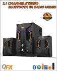 03583 6 06540 2 Qfx Multimedia Speaker System Computer Bluetooth Fm Radio