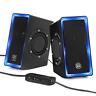 637836603817 Gogroove Gaming Computer Speakers With Blue Led Light