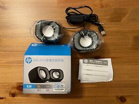Dhs-2111 6w 3.5mm Jack Speakers Usb Powered Cable For Pc Tv Hp
