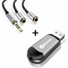 721361983664 Mokfon Headphone Splitter Usb Sound Adapter Pc Headset