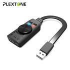 7426858449366 Plextone Laptop Sound Card Virtual Channel Usb Adapter