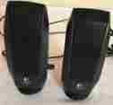 880-000065 Logitech S-120 Multimedia Computer Speakers 2.0 Headphone Jack Black 097855056702