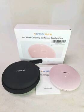 Aimicm4 A1speech M4 Bluetooth Speakerphone Conference Speaker And Microphone With Ai Noise Pink