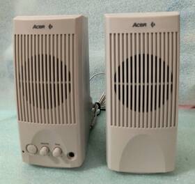 Acer Os-7888 Vintage 8 Inch Tall Beige Mpc Speaker Model Volume Tone Rm3-sp4