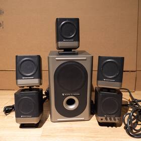 Altec Lansing 021986942511 251 Powered 5.1 Surround Computer Speaker System 6-piece Set Works