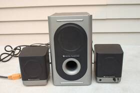 Altec Lansing 273889609383 221 3-piece Amplified Computer Desktop Speaker System Working