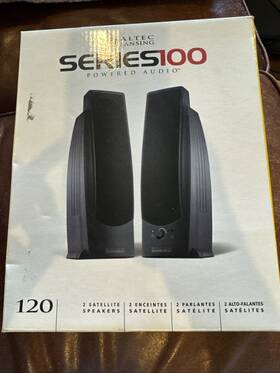42000gtus0336927 Altec Lansing Series 100 Computer Speakers 120 Powered Audio With Power Cord