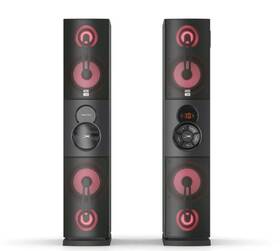 Abt385 Altec Lansing Power Duo Bluetooth Tower Speaker Set