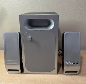 Bx-231 Altec Lansing 2.1 Channel Multimedia Speaker System Tested Works No Hiss