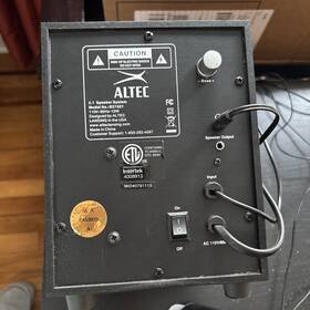 Bx1521 Altec Lansing 2.1 Speaker System Model