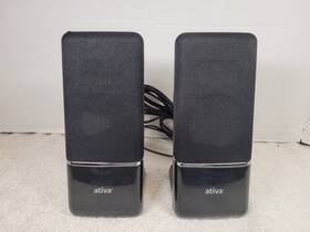 U212 Ativa 2 Piece 2.0 Stereo Usb Speaker System Black