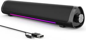Rsp-01 Auphyra Gaming Pc Sound Bar Plug And Play Usb Power With 3.5mm Audio Rgb Gradient Light