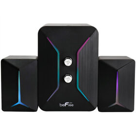 Bfs-s171 Be Free Sound Computer Gaming 2.1 Speaker System With Color Led Lights