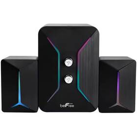 Befree Sound 744759352170 Computer Gaming 2.1 Speaker System With Color Led Lights