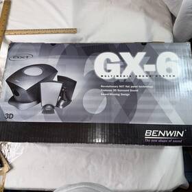 Benwin 713497884960 New Gx-6 Flat Panel Nxt Multimedia System Award-winning Design Rare Vintg