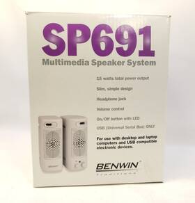 Bw691 Benwin Sp691 Multimedia / Computer Speakers New In Box