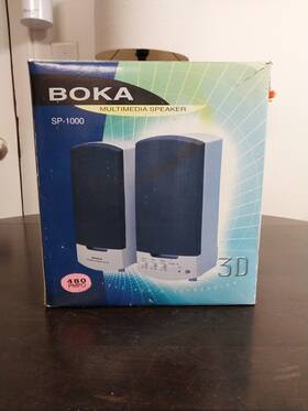 Boka Sp-1000-computer Vintage -boka Multimedia Speakers