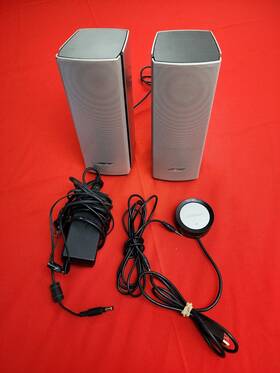 055102z12030341 Bose Companion 20 Multimedia Computer Speaker System Silver Read The Description