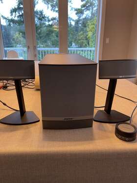 290177-013c Bose Companion 5 Multimedia Speaker System Great Condition