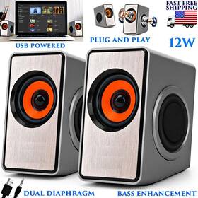 Rw-s206 Branded Computer Speakers Surround Sound Usb Wired Powered Multimedia Gaming