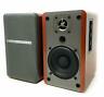 Bt27-wn Powered Bluetooth Bookshelf Speaker Studio Monitor With Walnut Wood
