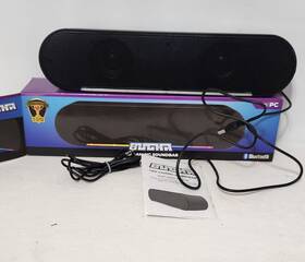 Ze030122 Bugha Ze071521 Led Bluetooth Gaming 12 Inch Soundbar With Rcb Light In Black -