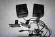C1pcwbee Cambridge Soundworks Free Ship Pair 2 Cube Satellite Speakers With Stands