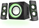 Ca-sp34bt Cyber Acoustics Bluetooth Speakers With Led Lights The 0646422002712