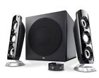 Ca-3809 Ca3809 Cyber Acoustics Subwoofer And Speakers Sound Black Brand New