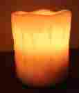 Cac70rw314d Candle Choice Round Melted Edge Wax Drip Multi Color Remote Flameless Pillar 4 Inch 6943886200321
