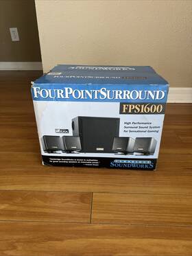 Fps1600 Cambridge Soundworks Four-point Surround Computer Speaker New In Box