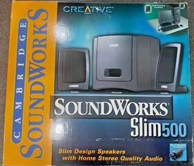 Slim500 Cambridge Soundworks Creative Speaker 3 Piece Black Never Used