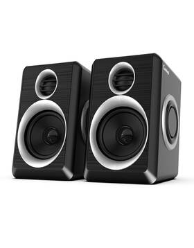 C5202 Cinnkeyi Computer Speakers 2.0 For Pc Or Laptop 3.5mm Aux Input Usb-powere