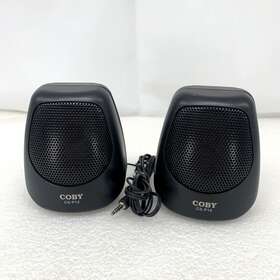 Cs-p12 Coby Small Black Computer Speakers Model Tested