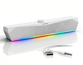 Colorful 977223511269 Gaming Soundbar Computer For Pc Usb Speakers Rgb Touch Lights Usb-c/