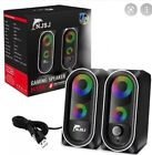 H158 Computer Speaker 2.0 Usb Powered Rgb Gaming Audio 3.5mm Jack For Pc Desktop