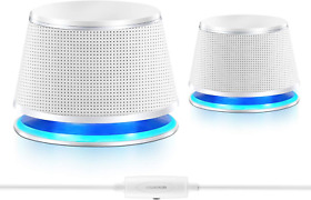 Computer Speakers 5wx2 Deep Bass In Small Body Stereo 2.0 Usb Powered 3.5mm A