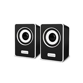 Computer Speakers Phission Mini Speaker With Stereo Sound 6w Usb Powered Black