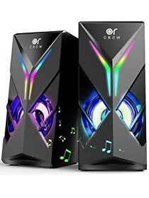 Speakers1ow Computer Speakers For Pc 2.0 Channel Gaming Rgb Speak