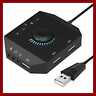Cp-040-bk-us Usb Hub Audio Adapter External Sound Card Headphone Microphone Jack