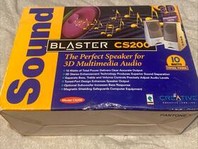 Cs200 Creative 054651901407 Sound Blaster Speakers Vintage Brand New Open Box
