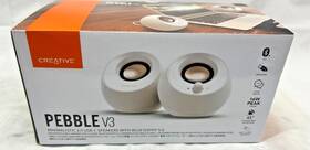 Creative 390660194757 Pebble V3 Minimalist 2.0 Usb-c Speakers With Bluetooth Nwb