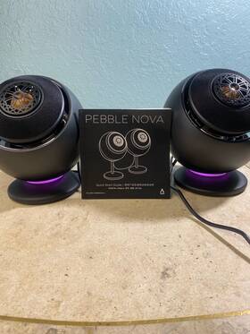 Creative Mf1720 Pebble Nova 2.0 Usb-c Desktop Speakers With Rgb Lighting