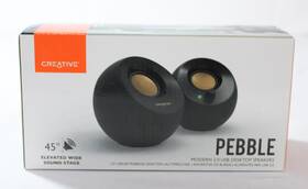 Q8mf1680420005857r Creative Adult Pebble 2.0 Usb 4.4 Watt Desktop Speakers Cl8 Black Os Untested