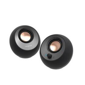 Sp-pblv2-bk Creative Pebble V2 Usb Type-c Power Supply Active Speaker 8w Rms Peak Output 16w