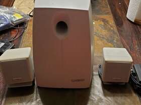 Sw310 Creative Technology Cambridge Soundworks Computer Speakers 2.1 Pc No Remote Rare